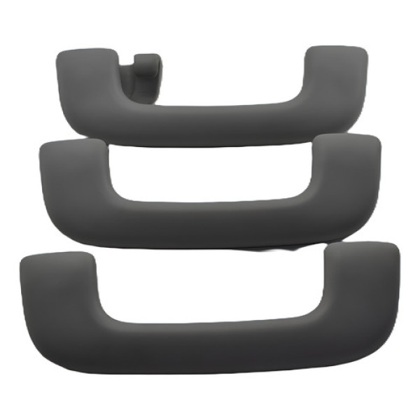 Kit 3 Puxador Alça Teto Pqp Hyundai Creta 2019 Original Cinza-escuro