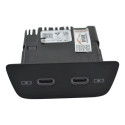 Entrada Dupla Conector Usb Tipo C Vw Polo 2023 Nivus Origina - Preto