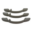 Kit Com 3 Puxador Alça Teto Pqp 207 2012 Original Cinza
