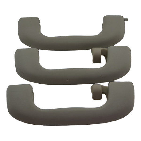 Kit 3 Puxador Alça Teto Pqp Gm Meriva 2004 Original - Cinza-escuro