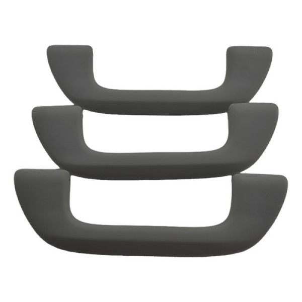 Kit 3 Puxador Alça Teto Pqp Honda City 2013 Original - Cinza