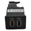 Entrada Conector Duplo Usb Console Fiesta 2018 Original Preto