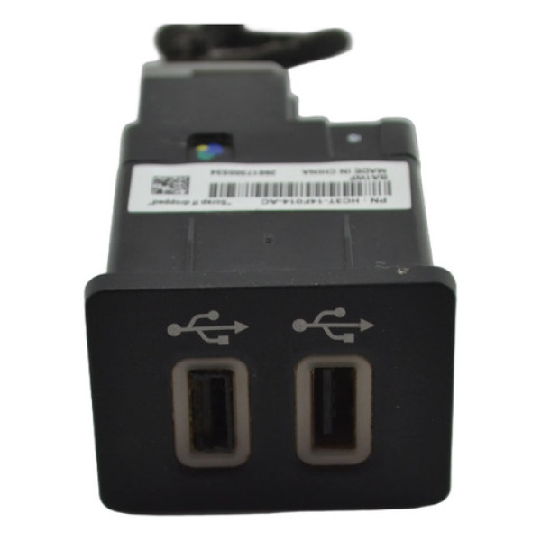 Entrada Conector Duplo Usb Console Fiesta 2018 Original Preto