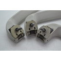 Kit Com 3 Puxador Alça Teto Pqp Vw Fox 2008 Original