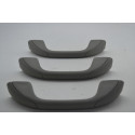 Kit 3 Puxador Alça Teto Pqp Renault Sandero 2008 Original Cinza