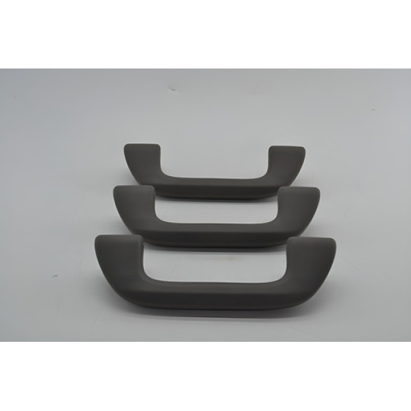 Kit 3 Puxador Alça Teto Pqp Honda Civic 2007 Original Cinza