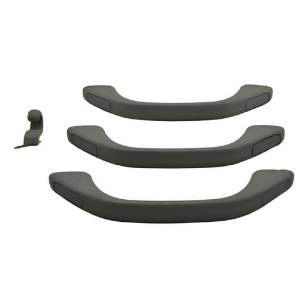 Kit Com 3 Puxador Alça Teto Pqp Honda Civic 1993 Original - Cinza-escuro