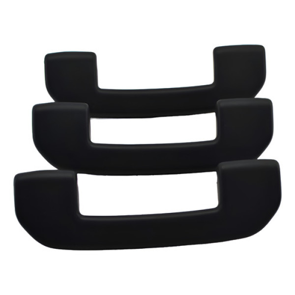 Kit 3 Puxador Alça Pqp Teto Peugeot 208 2024 Original - Preto