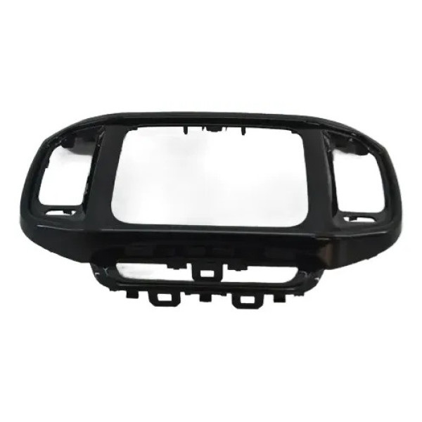 Moldura Multimidia Central Painel Fiat Toro 2017 Original Preto