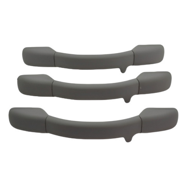 Kit Com 3 Puxador Alça Teto Pqp Aircross 2014 Original Cinza