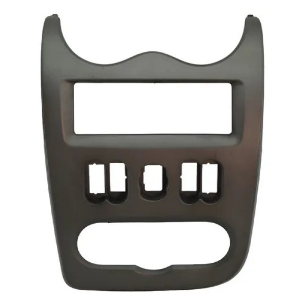 Moldura Radio Central Painel Sandero 2011 Original Prateado