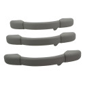 Kit 3 Puxador Alça Teto Pqp Citroen C3 2015 Original Cinza
