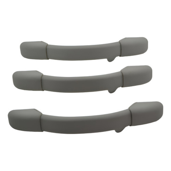 Kit 3 Puxador Alça Teto Pqp Citroen C3 2015 Original Cinza