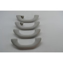 Kit 4 Puxador Alça Teto Pqp Volkswagen Polo 2005 Original Cinza