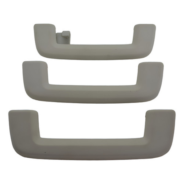 Kit Com 3 Puxador Alça Teto Pqp Ford Focus 2014 Original - Creme