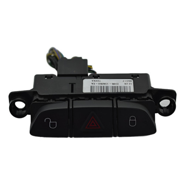 Botão Pisca Alerta Trava Destrava Painel Ford Ka 2018 Origin - Preto