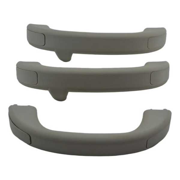 Kit 3 Puxador Alça Teto Pqp Ford Ka 2017 Original Cinza