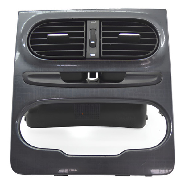 Moldura Central Painel Com Difusor Fiat Strada 2014 Original Preto