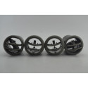 Kit Com 4 Difusor Saida Ar Painel Fiat Doblo 2013 Original