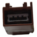 Entrada Conector Usb Auxiliar Painel Yaris 2020 Origina Preto