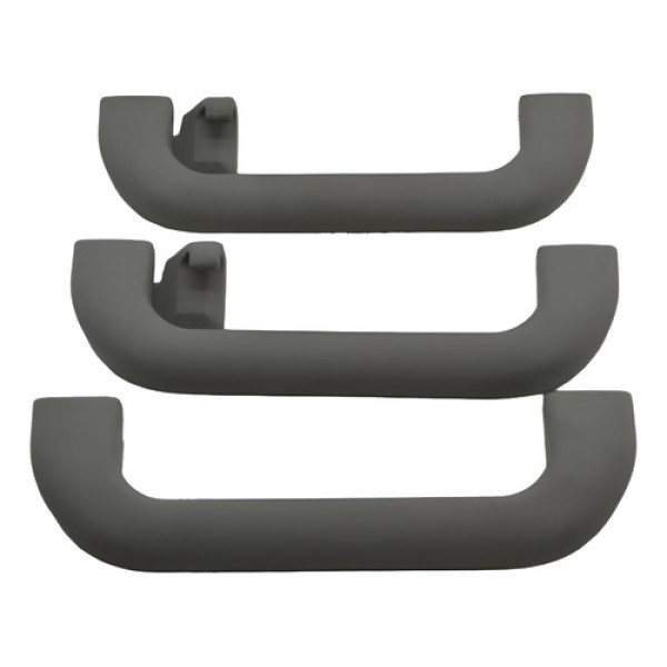 Kit 3 Puxador Alça Pqp Teto Volkswagen Santana 2003 Original - Cinza