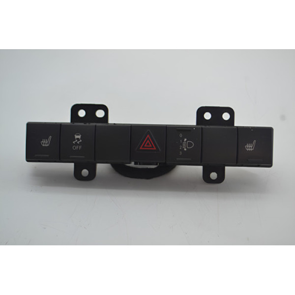 Botão Pisca Alerta Regulagem Farol Journey 2011 Original Preto