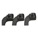 Kit 3 Puxador Alça Teto Pqp Honda Civic 2008 Original Cinza-escuro
