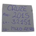 Moldura Retrovisor Interno Chevrolet Cruze 2013 Original