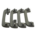 Kit 4 Puxador Interno Alça Teto Pqp Audi Q7 2016 Original Cinza
