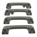 Kit 4 Puxador Interno Alça Teto Pqp Audi Q7 2016 Original Cinza