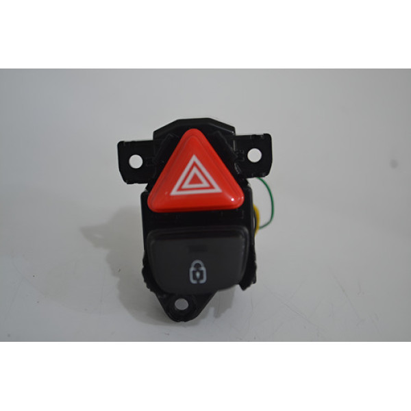 Botão Pisca Alerta Trava Hyundai Hb20 2021 2022 Original Preto