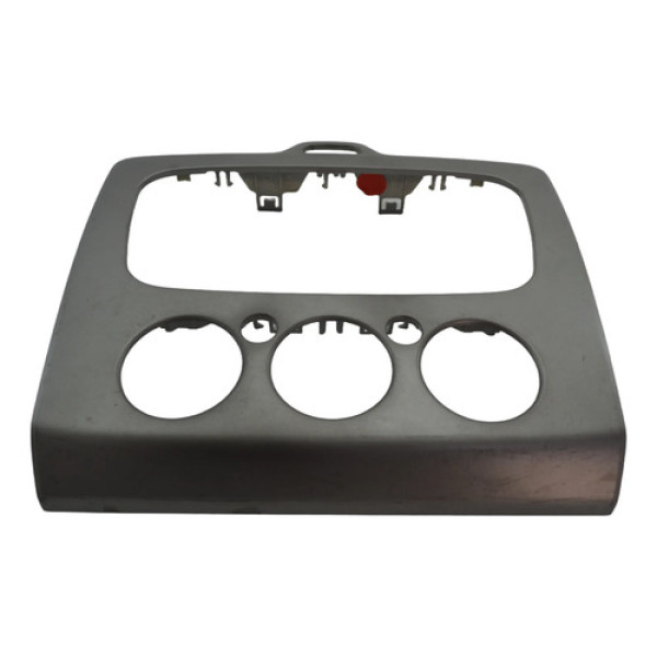 Moldura Radio Central Painel Ford Focus 2011 Original Prateado