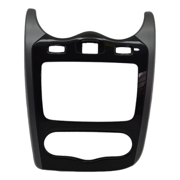 Moldura Central Radio Painel Renault Sandero 2012 Original Preto
