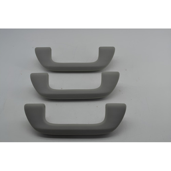 Kit 3 Puxador Alça Teto Pqp Honda City 2011 Original - Cinza