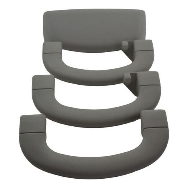 Kit 3 Puxador Pqp Alça Teto + Porta Óculos Punto 2013 Origin Cinza