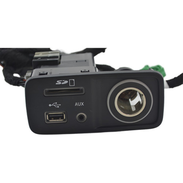 Entrada Conector Usb Auxiliar Sd Cherokee 2015 Original Preto Entrada Conector Usb Auxiliar Sd Cherokee 2015 Original Preto