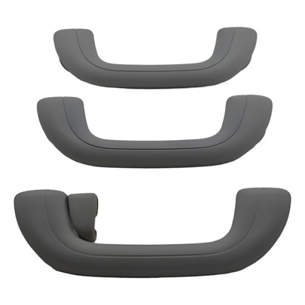 Kit Com 3 Puxador Alça Teto Pqp Hyundai Ix35 2011 Original Cinza-escuro