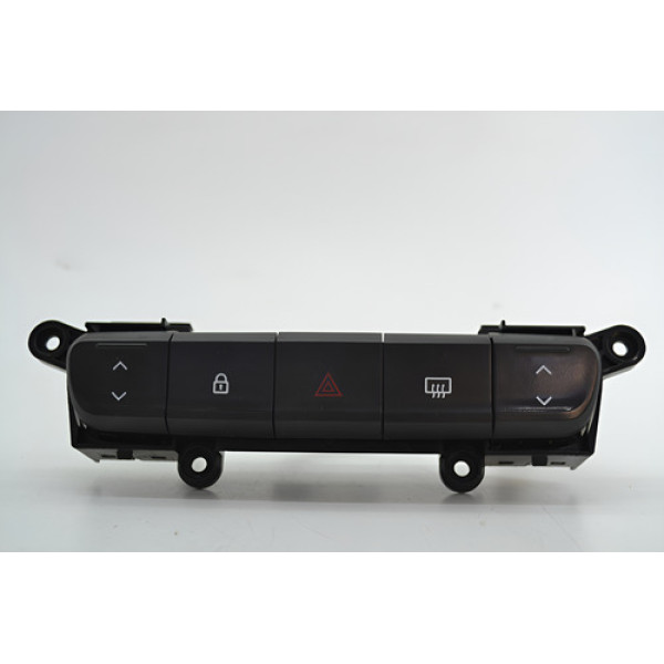 Botao Pisca Alerta Trava Desembaçador Kwid 2022 Original - Preto