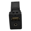 Entrada Conector Usb Auxiliar Console Corolla 2014 Original - Preto