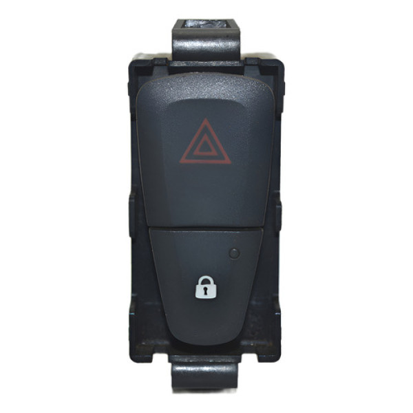 Botão Pisca Alerta Trava Destrava Logan 2015 Sandero Origina - Preto