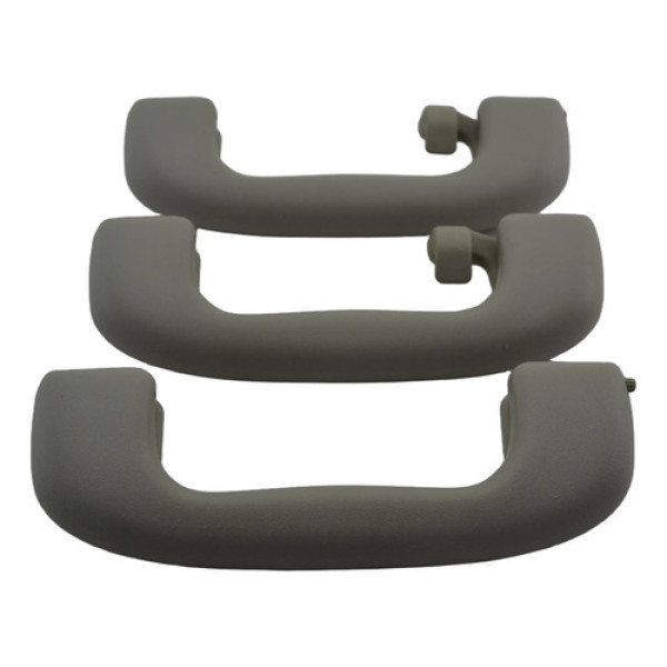 Kit 3 Puxador Alça Pqp Teto Gm Meriva 2006 Original Cinza