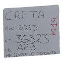 Encosto Apoio Braço Central Console Creta 2023 Original Preto