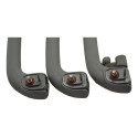 Kit 3 Puxador Alça Teto Pqp Kia Cerato 2014 Original Cinza-escuro