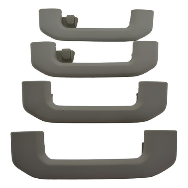 Kit Com 4 Puxador Alça Teto Pqp Volvo Xc60 2018 Original Cinza-escuro