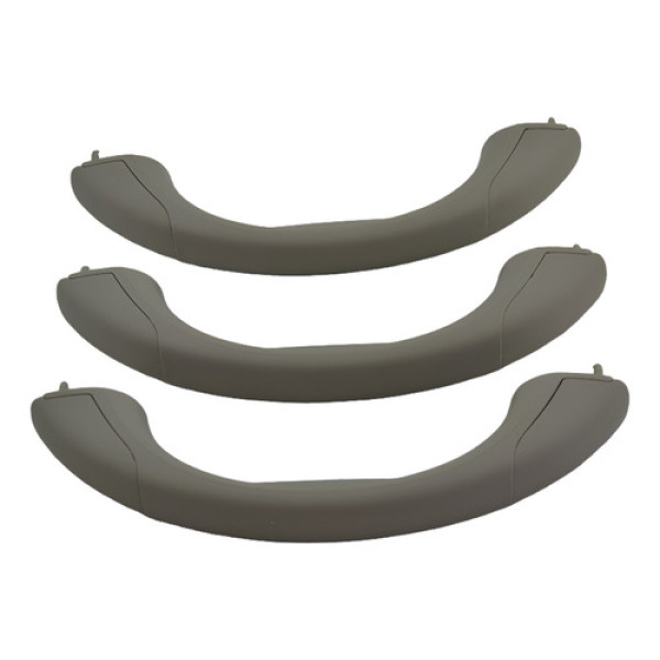 Kit 3 Puxador Alça Teto Pqp Nissan Versa 2019 Original Bege