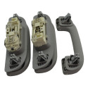 Kit 3 Puxador Alça Teto Pqp Fiat Toro 2022 Original
