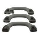 Kit 3 Puxador Alça Teto Pqp Vw Jetta 2014 Original Preto