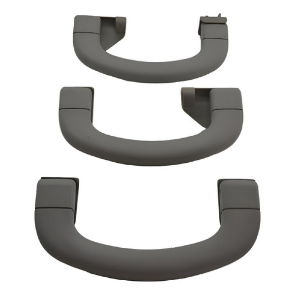 Kit Com 3 Puxador Alça Teto Pqp Fiat Bravo 2013 Original Cinza-escuro