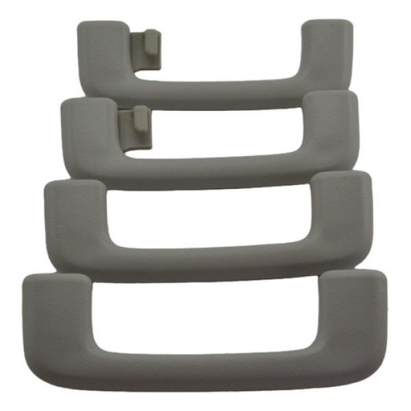 Kit 4 Puxador Alça Pqp Teto L200 Triton 2017 Original Preto