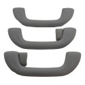 Kit 3 Puxador Alça Teto Pqp Hyundai I30 2014 Original Cinza